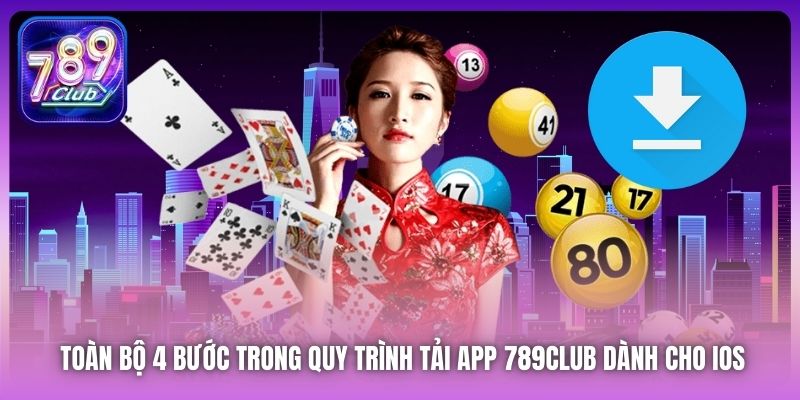 Toàn bộ 4 bước trong quy trình tải app 789Club dành cho iOS